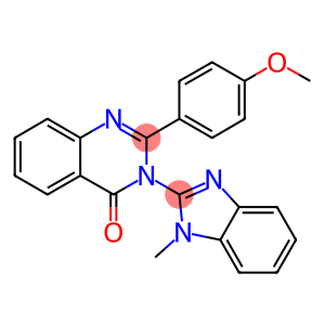 2-(4-METHOXYPHENYL)-3-(1-METHYL-1H-BENZIMIDAZOL-2-YL)QUINAZOLIN-4(3H)-ONE