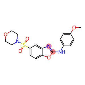 (4-METHOXY-PHENYL)-[5-(MORPHOLINE-4-SULFONYL)-BENZOOXAZOL-2-YL]-AMINE