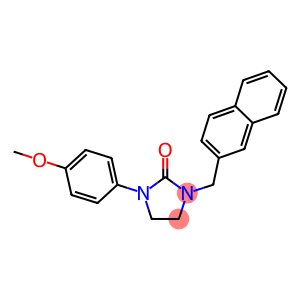 1-(4-METHOXYPHENYL)-3-(2-NAPHTHYLMETHYL)IMIDAZOLIDIN-2-ONE