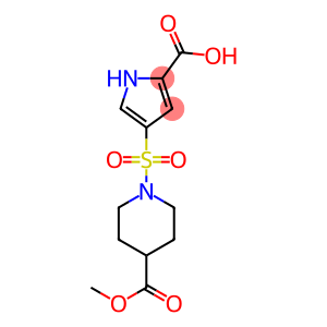 4-{[4-(methoxycarbonyl)piperidine-1-]sulfonyl}-1H-pyrrole-2-carboxylic acid