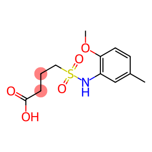 4-[(2-methoxy-5-methylphenyl)sulfamoyl]butanoic acid