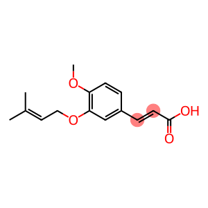 3-{4-methoxy-3-[(3-methylbut-2-en-1-yl)oxy]phenyl}prop-2-enoic acid