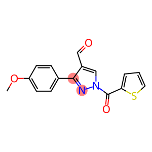 3-(4-METHOXYPHENYL)-1-(2-THIENYLCARBONYL)-1H-PYRAZOLE-4-CARBOXALDEHYDE