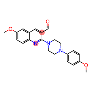 6-METHOXY-2-[4-(4-METHOXY-PHENYL)-PIPERAZIN-1-YL]-QUINOLINE-3-CARBALDEHYDE