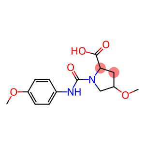 4-methoxy-1-{[(4-methoxyphenyl)amino]carbonyl}pyrrolidine-2-carboxylic acid