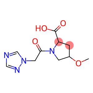 4-methoxy-1-[2-(1H-1,2,4-triazol-1-yl)acetyl]pyrrolidine-2-carboxylic acid