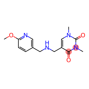 5-({[(6-methoxypyridin-3-yl)methyl]amino}methyl)-1,3-dimethyl-1,2,3,4-tetrahydropyrimidine-2,4-dione