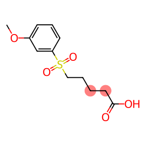 5-[(3-methoxybenzene)sulfonyl]pentanoic acid
