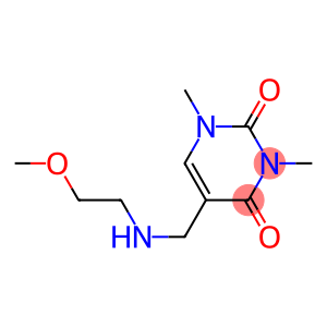 5-{[(2-methoxyethyl)amino]methyl}-1,3-dimethyl-1,2,3,4-tetrahydropyrimidine-2,4-dione