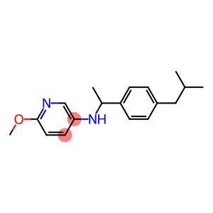 6-methoxy-N-{1-[4-(2-methylpropyl)phenyl]ethyl}pyridin-3-amine