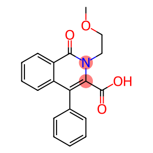 2-(2-METHOXY-ETHYL)-1-OXO-4-PHENYL-1,2-DIHYDRO-ISOQUINOLINE-3-CARBOXYLIC ACID