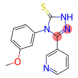 4-(3-methoxyphenyl)-3-(3-pyridyl)-4,5-dihydro-1H-1,2,4-triazole-5-thione