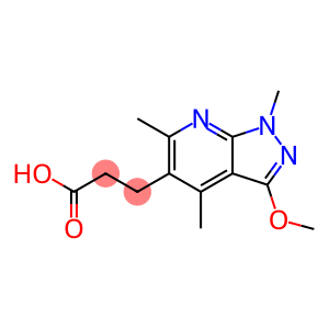 3-(3-methoxy-1,4,6-trimethyl-1H-pyrazolo[3,4-b]pyridin-5-yl)propanoic acid