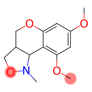 7-methoxy-1-methyl-1,3a,4,9b-tetrahydro-3H-chromeno[4,3-c]isoxazol-9-yl methyl ether
