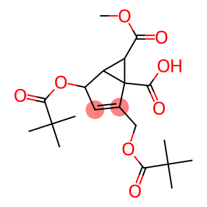 6-methoxycarbonyl-4-pivaloyloxy-2-(pivaloyloxymethyl)bicyclo(3.1.0)hex-2-ene-1-carboxylic acid