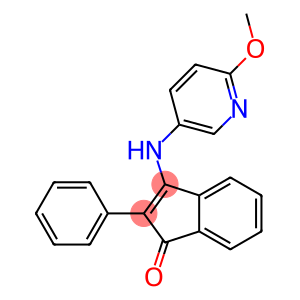 3-[(6-methoxy-3-pyridinyl)amino]-2-phenyl-1H-inden-1-one