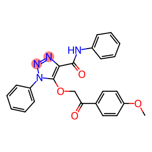 5-[2-(4-METHOXYPHENYL)-2-OXOETHOXY]-N,1-DIPHENYL-1H-1,2,3-TRIAZOLE-4-CARBOXAMIDE