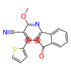2-methoxy-5-oxo-4-(2-thienyl)-5H-indeno[1,2-b]pyridine-3-carbonitrile