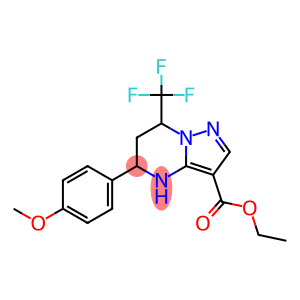 5-(4-Methoxy-phenyl)-7-trifluoromethyl-4,5,6,7-tetrahydro-pyrazolo[1,5-a]pyrimidine-3-carboxylicacidethylester