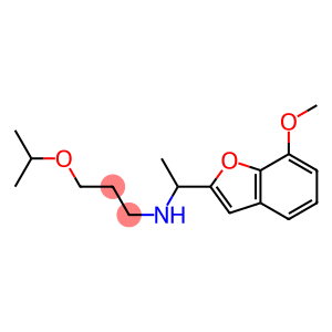 [1-(7-methoxy-1-benzofuran-2-yl)ethyl][3-(propan-2-yloxy)propyl]amine