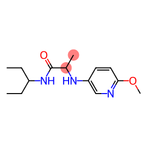 2-[(6-methoxypyridin-3-yl)amino]-N-(pentan-3-yl)propanamide