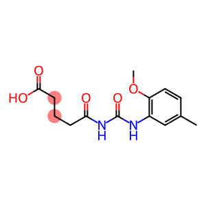 5-{[(2-methoxy-5-methylphenyl)carbamoyl]amino}-5-oxopentanoic acid