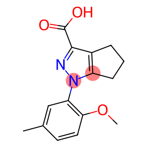 1-(2-methoxy-5-methylphenyl)-1H,4H,5H,6H-cyclopenta[c]pyrazole-3-carboxylic acid