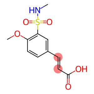 3-[4-methoxy-3-(methylsulfamoyl)phenyl]prop-2-enoic acid