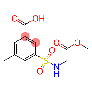 3-[(2-methoxy-2-oxoethyl)sulfamoyl]-4,5-dimethylbenzoic acid