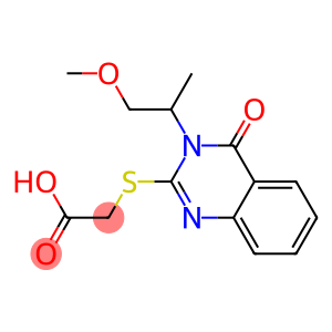 2-{[3-(1-methoxypropan-2-yl)-4-oxo-3,4-dihydroquinazolin-2-yl]sulfanyl}acetic acid