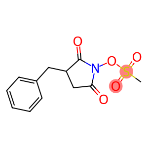 Methanesulfonic acid 2,5-dioxo-3-benzyl-1-pyrrolidinyl ester