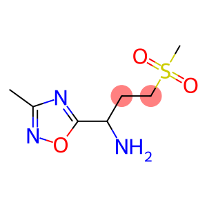 3-methanesulfonyl-1-(3-methyl-1,2,4-oxadiazol-5-yl)propan-1-amine