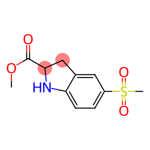 5-Methanesulfonyl-2,3-dihydro-1H-indole-2-carboxylic acid Methyl ester