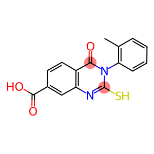 2-MERCAPTO-3-(2-METHYLPHENYL)-4-OXO-3,4-DIHYDROQUINAZOLINE-7-CARBOXYLIC ACID