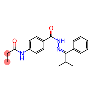 N-[4-({2-[(Z)-2-methyl-1-phenylpropylidene]hydrazino}carbonyl)phenyl]propanamide