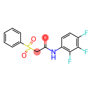 N1-(2,3,4-trifluorophenyl)-2-(phenylsulfonyl)acetamide