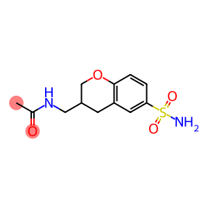 N-[(6-sulfamoyl-3,4-dihydro-2H-1-benzopyran-3-yl)methyl]acetamide