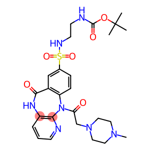 N-[2-(tert-Butoxycarbonylamino)ethyl]-5,11-dihydro-11-[(4-methyl-1-piperazinyl)acetyl]-6-oxo-6H-pyrido[2,3-b][1,4]benzodiazepine-8-sulfonamide