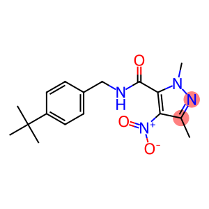 N-(4-tert-Butylbenzyl)-1,3-dimethyl-4-nitro-1H-pyrazole-5-carboxamide