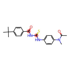 N-[4-({[(4-tert-butylbenzoyl)amino]carbothioyl}amino)phenyl]-N-methylacetamide