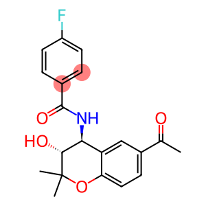 N-[(3R,4S)-6-acetyl-3-hydroxy-2,2-dimethyl-chroman-4-yl]-4-fluoro-benzamide