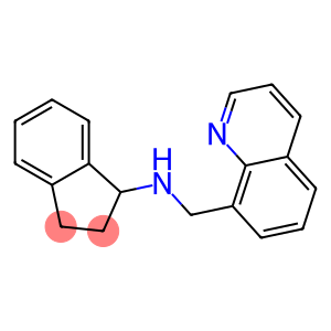 N-(quinolin-8-ylmethyl)-2,3-dihydro-1H-inden-1-amine