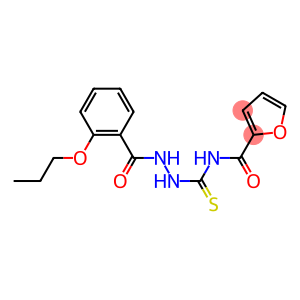 N-{[2-(2-propoxybenzoyl)hydrazino]carbothioyl}-2-furamide