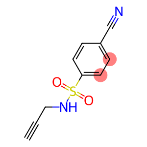 N1-prop-2-ynyl-4-cyanobenzene-1-sulfonamide