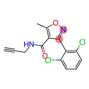 N4-prop-2-ynyl-3-(2,6-dichlorophenyl)-5-methylisoxazole-4-carboxamide