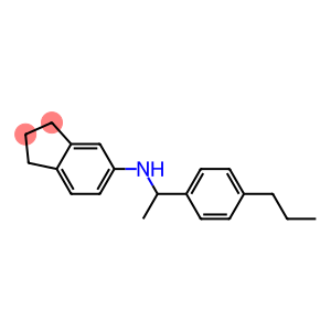 N-[1-(4-propylphenyl)ethyl]-2,3-dihydro-1H-inden-5-amine