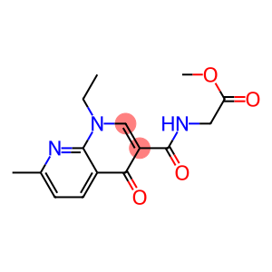 N-(2-Oxo-2-methoxyethyl)-1-ethyl-7-methyl-1,4-dihydro-4-oxo-1,8-naphthyridine-3-carboxamide