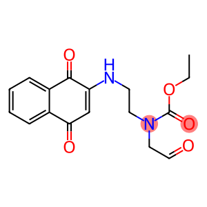 N-(2-Oxoethyl)-N-[2-[(1,4-dihydro-1,4-dioxonaphthalen)-2-ylamino]ethyl]carbamic acid ethyl ester