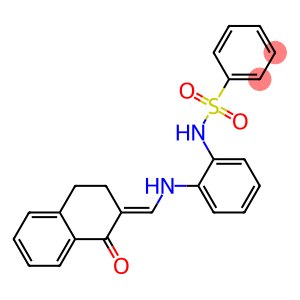 N-(2-{[(1-oxo-3,4-dihydro-2(1H)-naphthalenylidene)methyl]amino}phenyl)benzenesulfonamide
