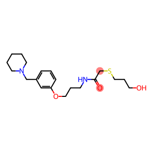 N-[3-[3-(Piperidinomethyl)phenoxy]propyl]-2-[(3-hydroxypropyl)thio]acetamide